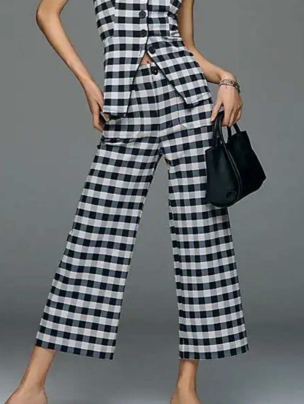 Anthropologie Maeve Colette Knit High-Rise Wide-Leg Cropped Pants 31